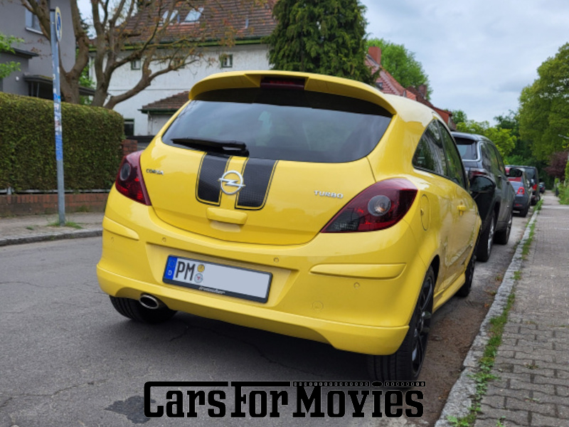 CarsForMovies | Opel Corsa D 1,4 Turbo 2014 Deutschland Gelb Schwarz Zivilfahrzeug Coupe DE - Berlin 7667 tuning
